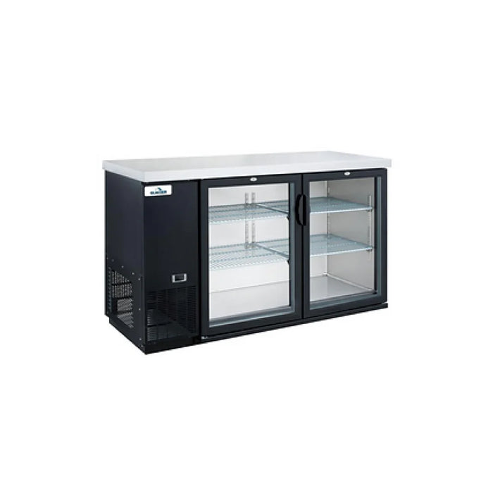 Glacier GBB-61G 61" Glass Two Door Back Bar Cooler