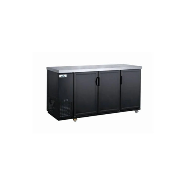 Glacier GBB-73 73" Solid Three Door Back Bar Cooler - Kitchen Equipped