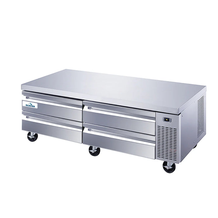 Glacier GCB-72 72" 4-Drawer Refrigerated Chef Base