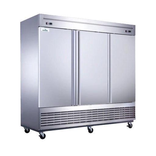 Glacier GDT-3 82" Bottom Mount Dual-Temp Solid 3-Door Reach-In Refrigerator / Freezer - Kitchen Equipped