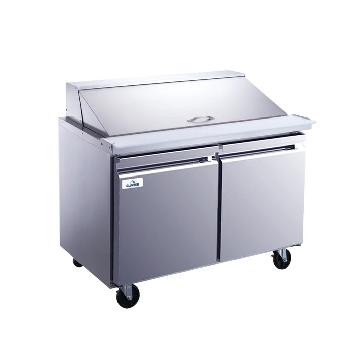 Glacier GMT-48-18 48" 2-Door Mega Top Prep Table