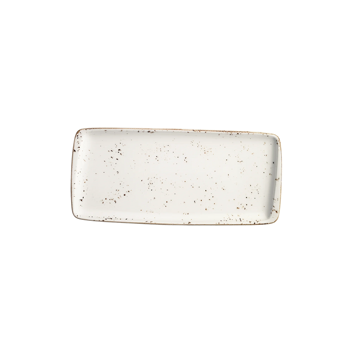 Bonna Grain 13.5" x 6.25" Gourmet Moove Rectangular Porcelain Plate