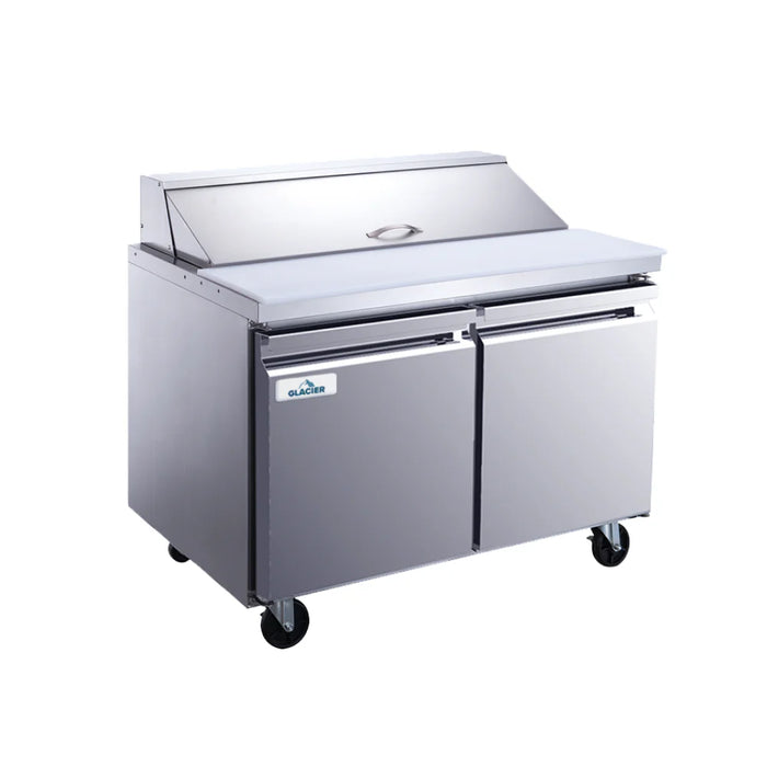 Glacier GST-48-12 48" 2-Door Salad/Sandwich Prep Table