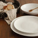 S&CO Capri 12Pc Stoneware White Dinnerware Set - Kitchen Equipped