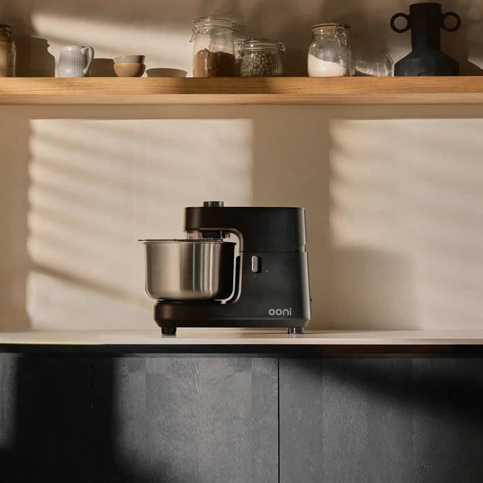 Ooni Halo Core Spiral Mixer on kitchen countertop