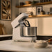 Ooni Halo Core Spiral Mixer with flour and bowl