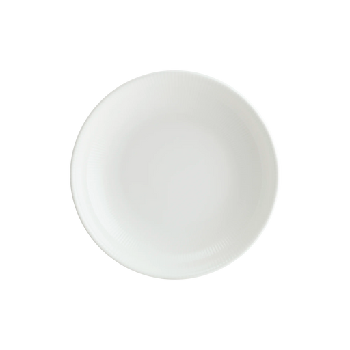 Bonna Iris White 7.75" Gourmet Round Porcelain Deep Plate