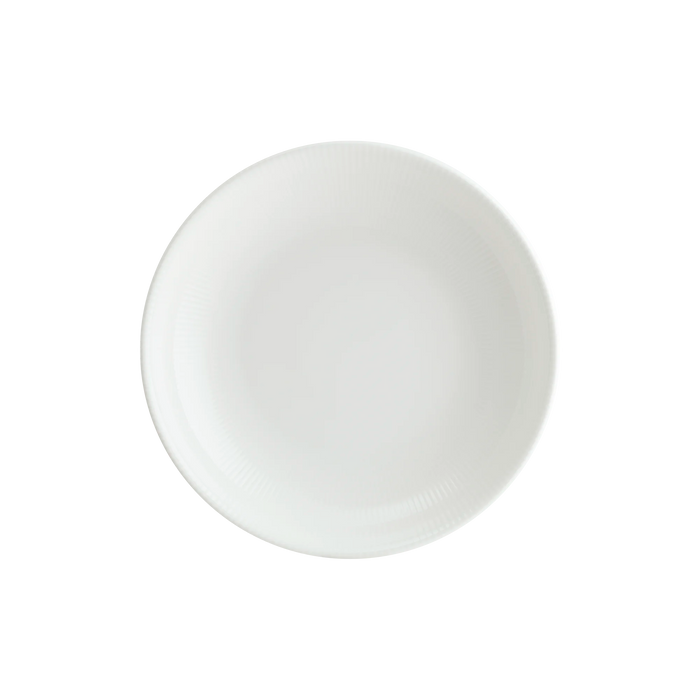 Bonna Iris White 7.75" Gourmet Round Porcelain Deep Plate