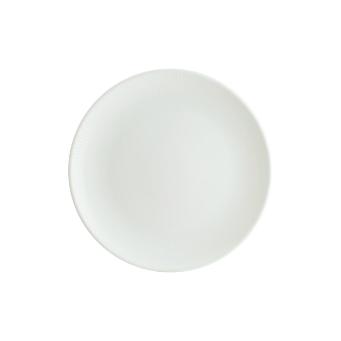 Bonna Iris White 9" Gourmet Round Porcelain Flat Plate