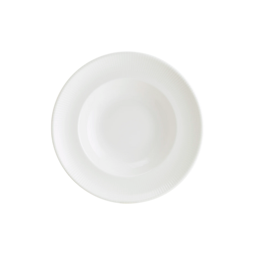 Bonna Iris White 10.5" Gourmet Round Porcelain Deep Plate