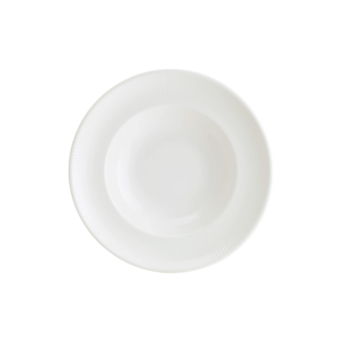 Bonna Iris White 10.5" Gourmet Round Porcelain Deep Plate
