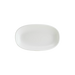 Bonna Iris White 11.5" x 6.75" Gourmet Oval Porcelain Plate