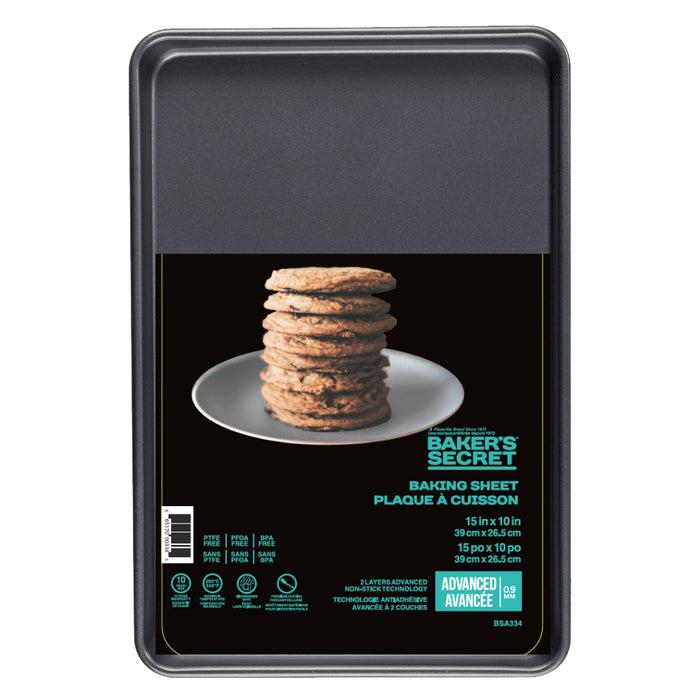 Baker's Secret Advanced Cookie Sheet - 39.2 x 26.5 cm - Kitchen Equipped