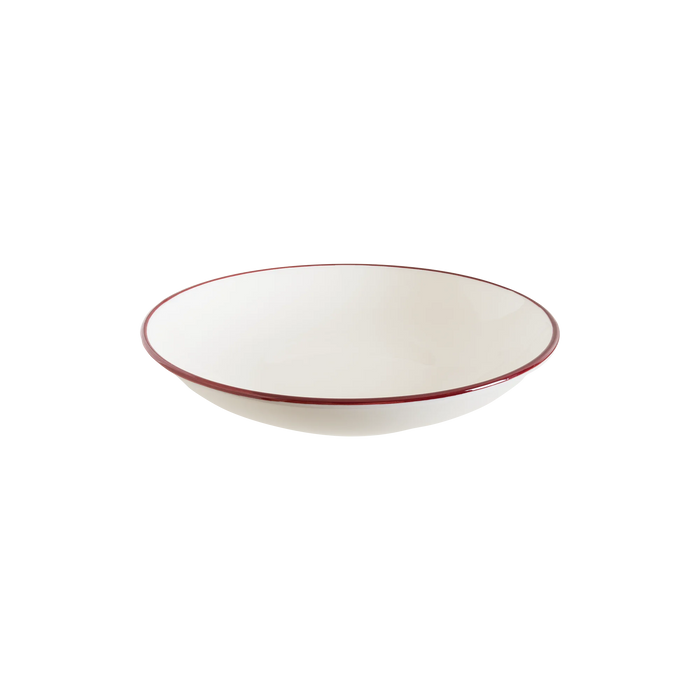 Bonna Linea Burgundy 7.75" Gourmet Round Porcelain Deep Plate