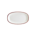 Bonna Linea Burgundy 9.5" x 5.5" Gourmet Oval Porcelain Plate