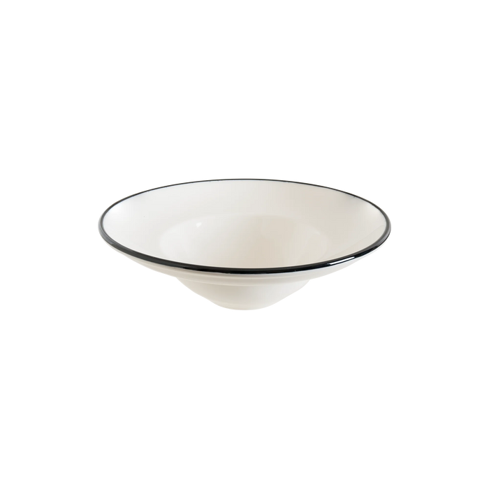 Bonna Linea Black 9" Porcelain Bowl