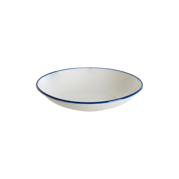 Bonna Linea Blue 7.75" Gourmet Round Porcelain Deep Plate