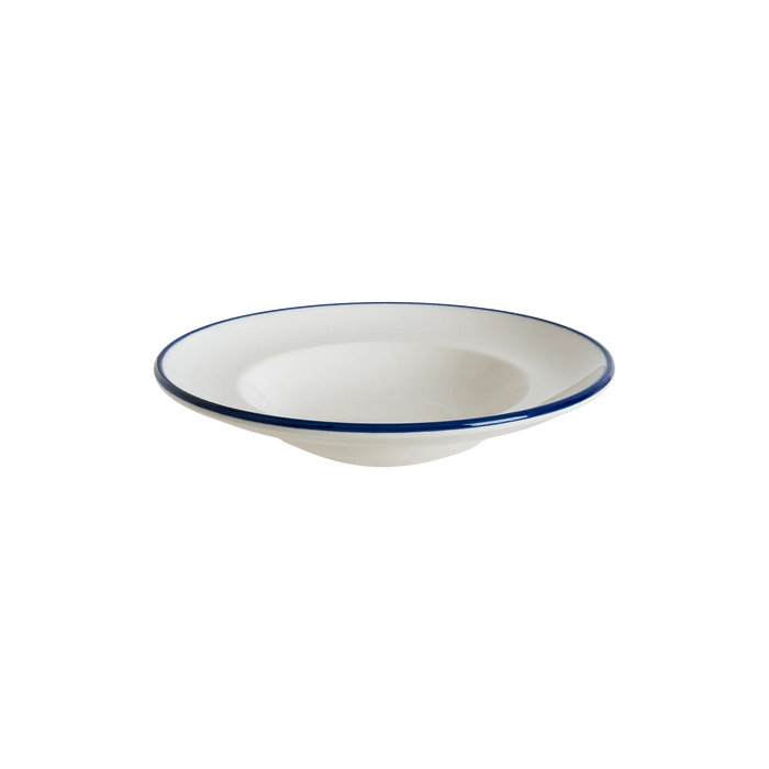 Bonna Linea Blue 10.5" Gourmet Round Porcelain Deep Plate