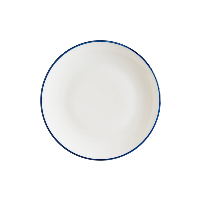 Bonna Linea Blue 10.5" Gourmet Round Porcelain Flat Plate