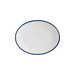 Bonna Linea Blue 12.25" x 9.5" Moove Oval Porcelain Plate