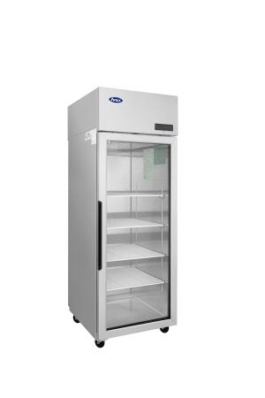 Atosa - PLUS-R1-GS-R-PT - 1 Section Pass-Thru Refrigerator w/ Front Glass Door / Rear Solid Door