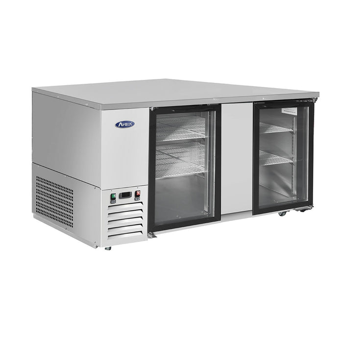 Atosa - MBB69GGR — 69″ Back Bar Cooler with Glass Doors - Kitchen Equipped
