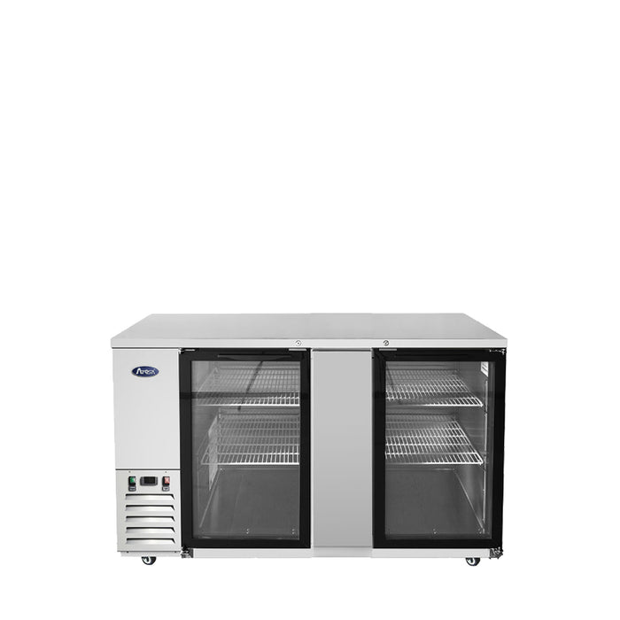 Atosa - MBB69GGR — 69″ Back Bar Cooler with Glass Doors - Kitchen Equipped