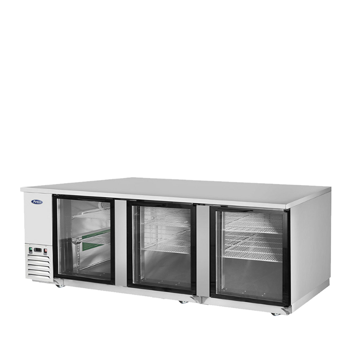 Atosa - MBB90GGR — 90″ Back Bar Cooler with Glass Doors - Kitchen Equipped