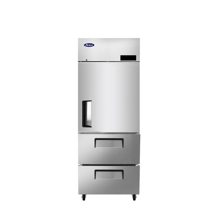 MBF8022GR – Top Mount Reach-In 1 Section Refrigerator Top Door Bottom Drawers - Kitchen Equipped