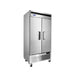 Atosa MBF8502 39.5" Bottom Mount Slim Solid 2-Door Reach-In Freezer - 28.5 Cu. Ft. - Kitchen Equipped
