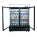 Atosa MCF8721ES 54" Bottom Mount 2 Glass Door Merchandiser Freezer - 43.8 Cu. Ft. - Kitchen Equipped