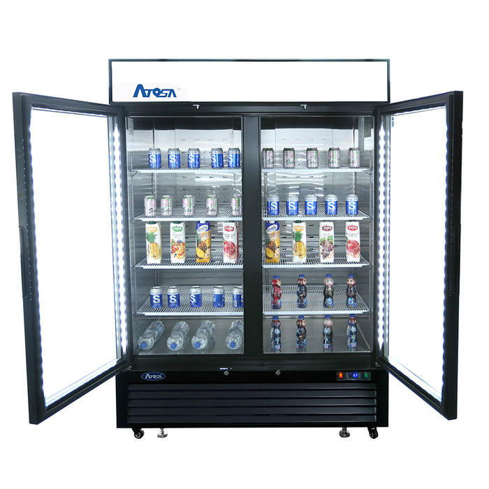 Atosa MCF8732GR 40″ 2 Swing Door Glass Freezer Merchandiser - Kitchen Equipped