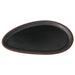 Yanco NA-210BK Nature Art 6" Black Melamine Oval Plate - Kitchen Equipped