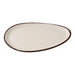 Yanco NA-212 Nature Art 7 3/4" White Melamine Oval Plate - Kitchen Equipped