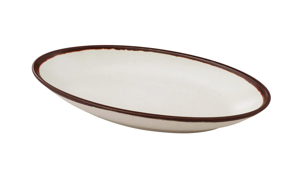 Yanco Nature Art Melamine 10 1/2" X 5 1/4" X 1 1/2" DEEP OVAL PLATE - Kitchen Equipped