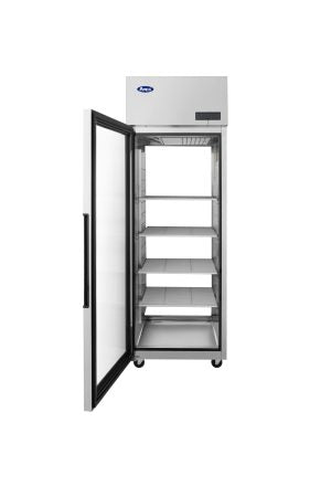 Atosa - PLUS-R1-GS-L-PT - 1 Section Pass-Thru Refrigerator w/ Front Glass Door Left-Hinged / Rear Solid Door