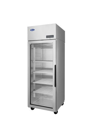 Atosa - PLUS-R1-GS-L-PT - 1 Section Pass-Thru Refrigerator w/ Front Glass Door Left-Hinged / Rear Solid Door