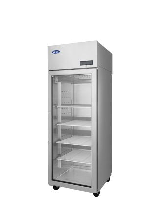 Atosa - PLUS-R1-GS-R-PT - 1 Section Pass-Thru Refrigerator w/ Front Glass Door / Rear Solid Door