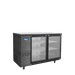 Atosa - SBB59GGRAUS2 — 59″ Black Shallow Depth Back Bar Cooler with Glass Doors - Kitchen Equipped
