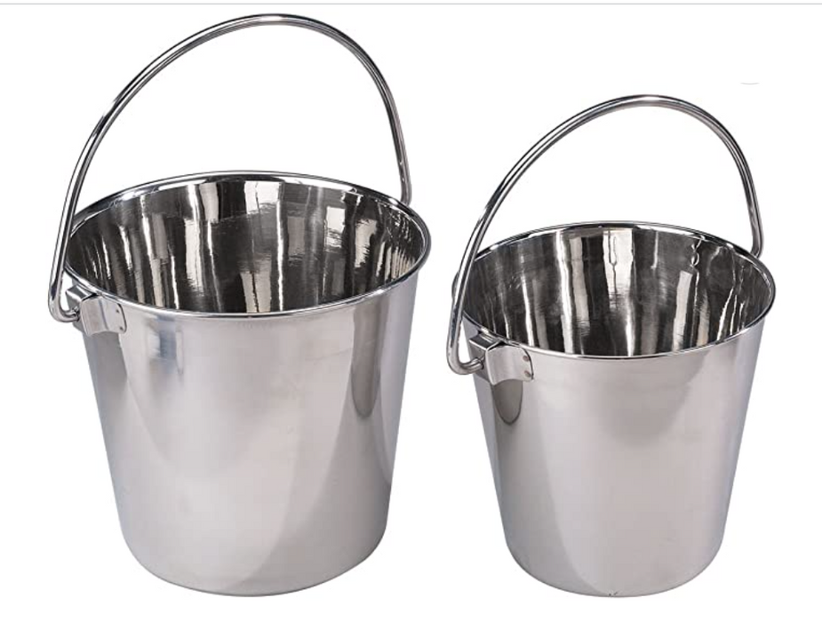 Kitchen Equipped -  Stainless Steel Buckets champagne