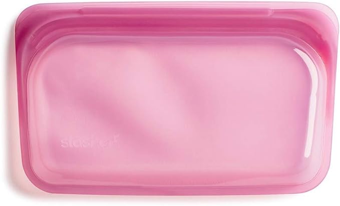 Stasher 100% Silicone Reusable Food Bag Rose