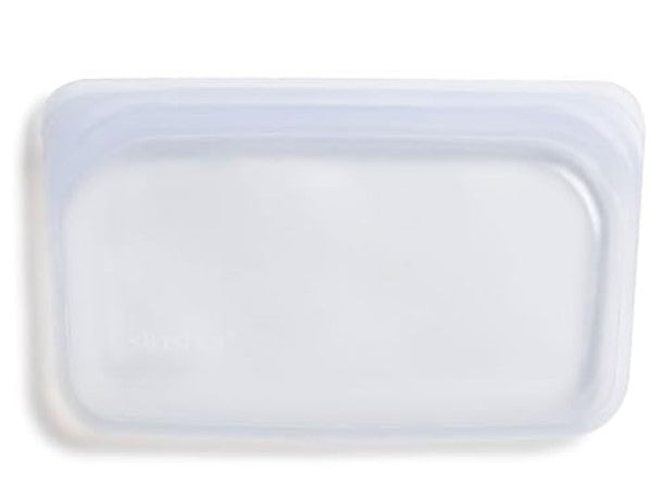 Stasher Reusable Silicone Food Bag White