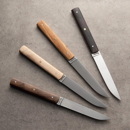 Steak Knife Kit - Mixed Wood - Kitchen Equipped