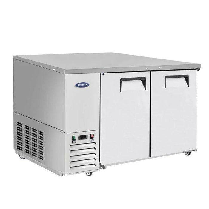 Atosa MBB48 48" Solid 2-Door Back Bar Cooler - 12.9 Cu. Ft.