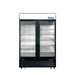 Atosa MCF8733GR 39.5" Bottom Mount 2 Glass Door Refrigerated Merchandiser - 28.5 Cu. Ft. - Kitchen Equipped