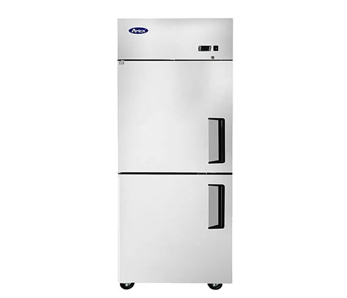 Atosa MBF8010GRL 29" Top Mount Two Divided Door Refrigerator - Left Hinged - Kitchen Equipped