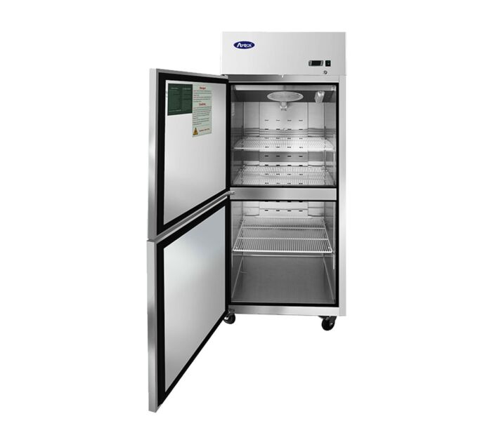 Atosa MBF8010GRL 29" Top Mount Two Divided Door Refrigerator - Left Hinged - Kitchen Equipped