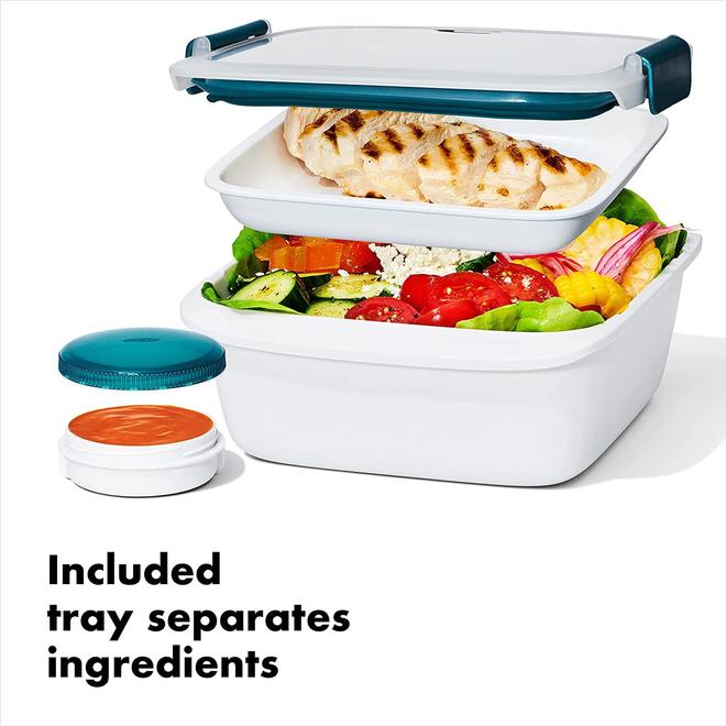 OXO Good Grips Prep & Go 6.3 Cups Salad Container, Leakproof Food Storage - 11301500G
