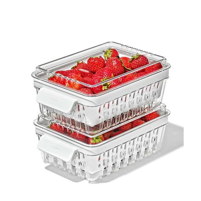 OXO Good Grips Produce Saver,Berry Keeper, BPA Free, 2-Piece Set 11387700G