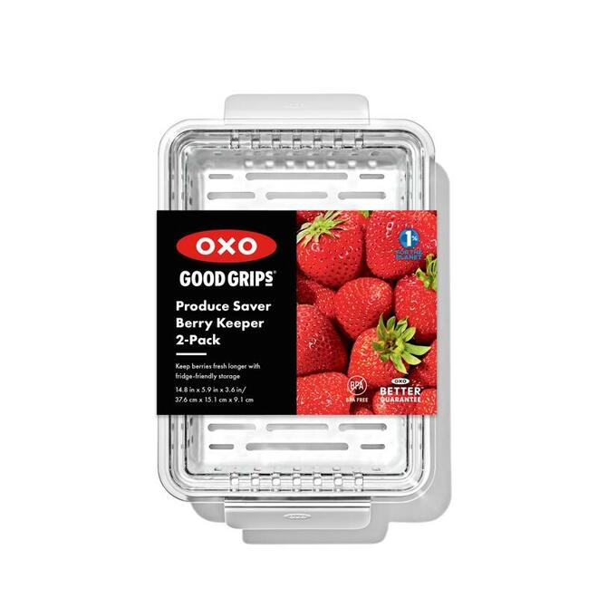 OXO Good Grips Produce Saver,Berry Keeper, BPA Free, 2-Piece Set 11387700G